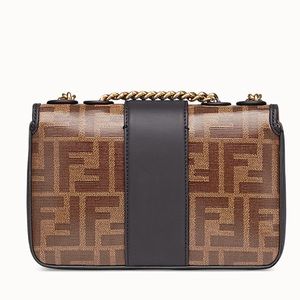 1974 mini double f canvas crossbody bag